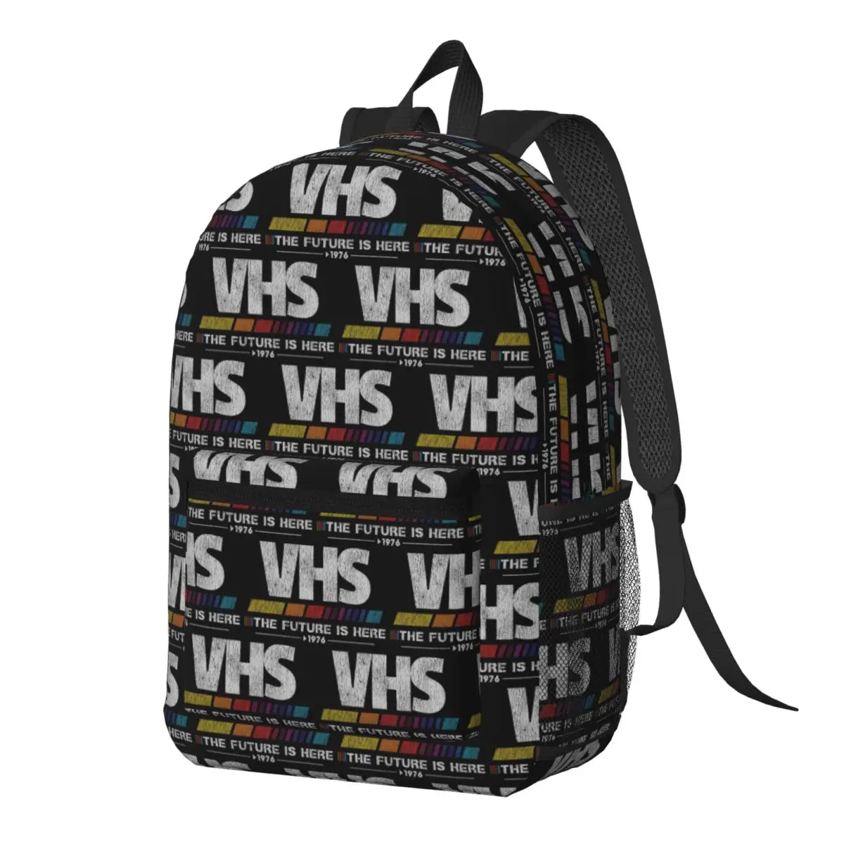 VHS - The Future Is Here Backpack Daypack Large Capacity Boys Girls BookBag School Bag Shoulder Bags for Men Women