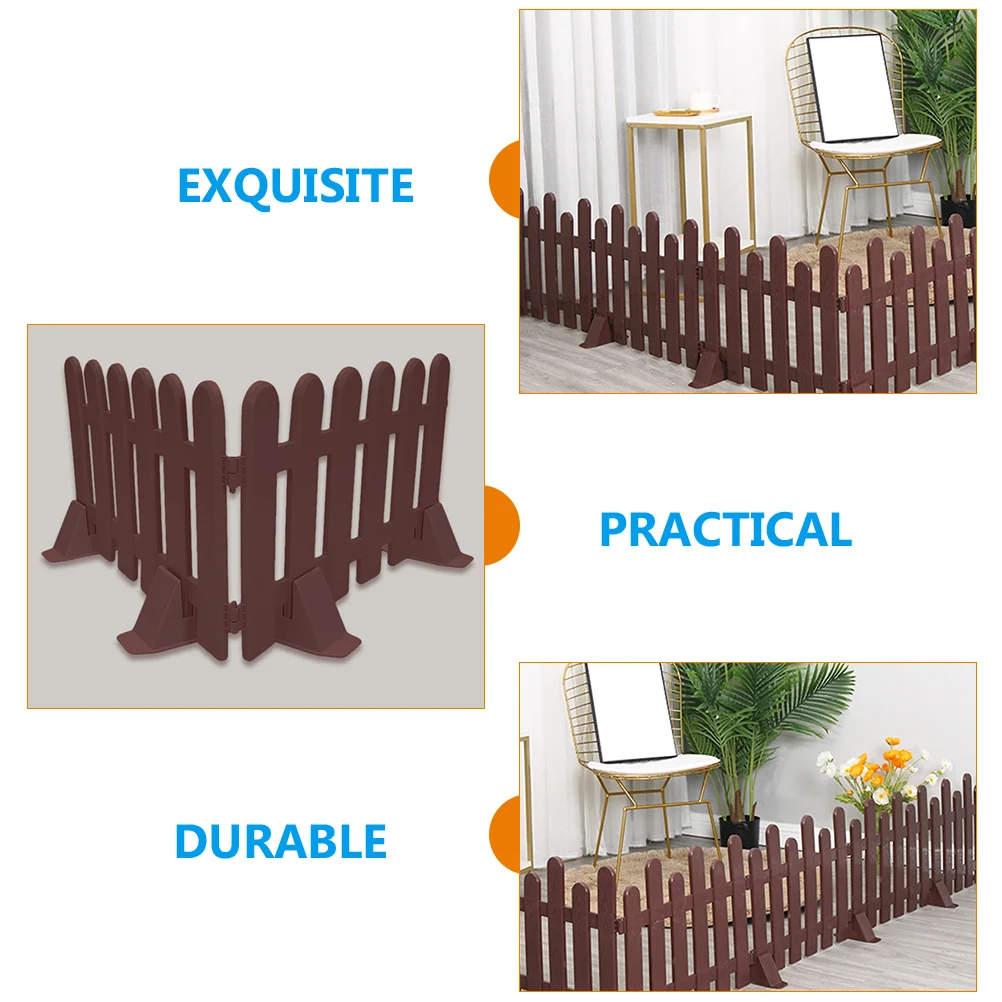 4 Pcs Plastic Fence Base Fences Supply Support Stand for Small Kit Barrier Holder Triangle Fixed