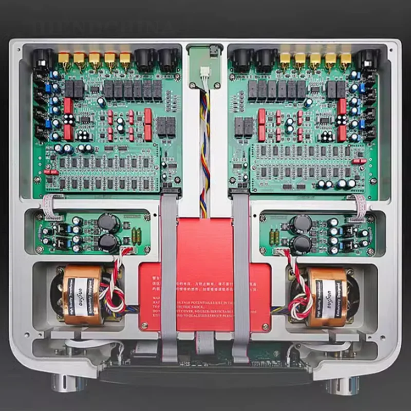 Dussun r10 hi-end lndependent duplo mono design referência pré-amplificador/pré amplificador 80db controle de volume xlr saída rca