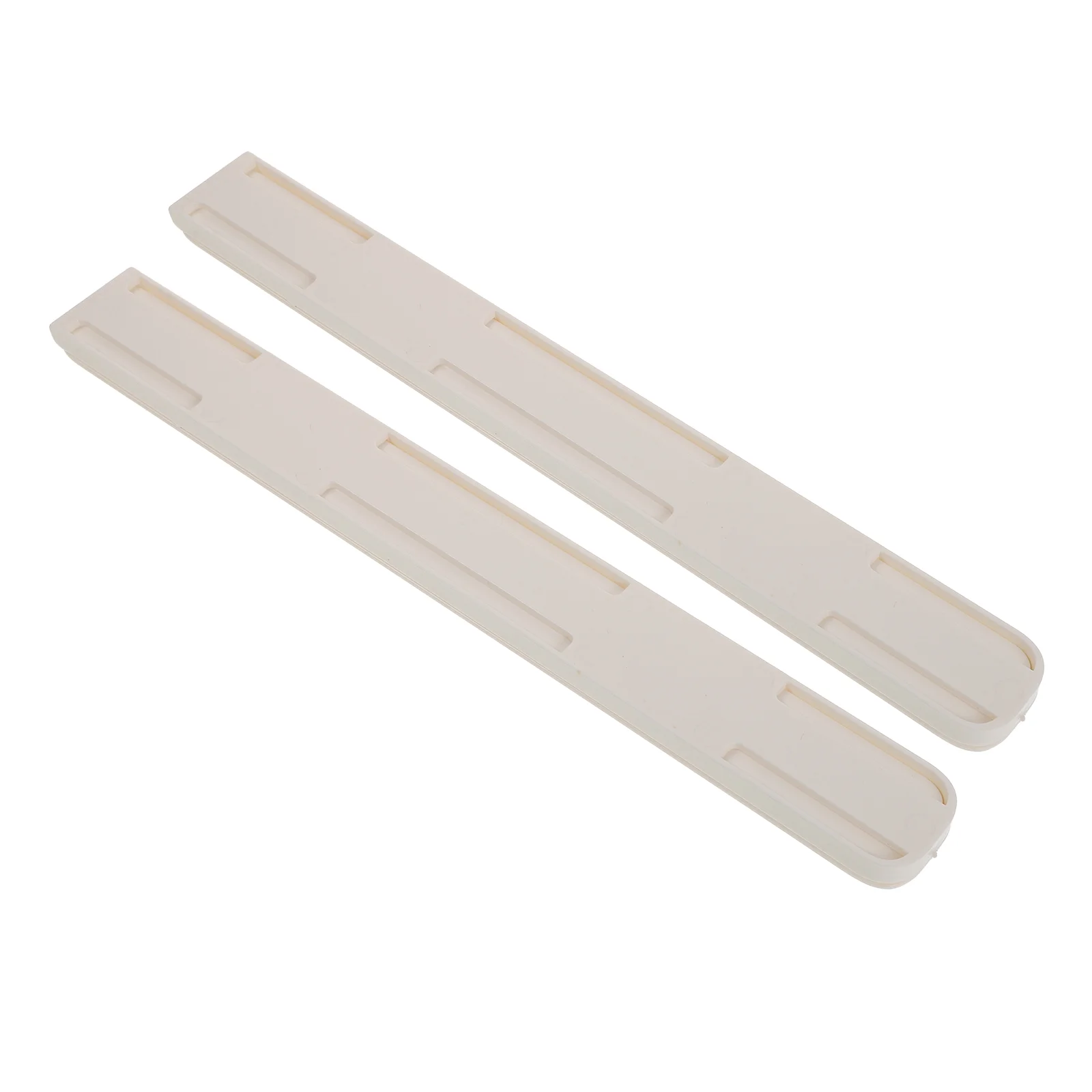 2pcs White Self adhesive Drawer Slide Rails for Kitchen Bedroom Cabinet Wardrobe Storage Box Track Guides Easy Install