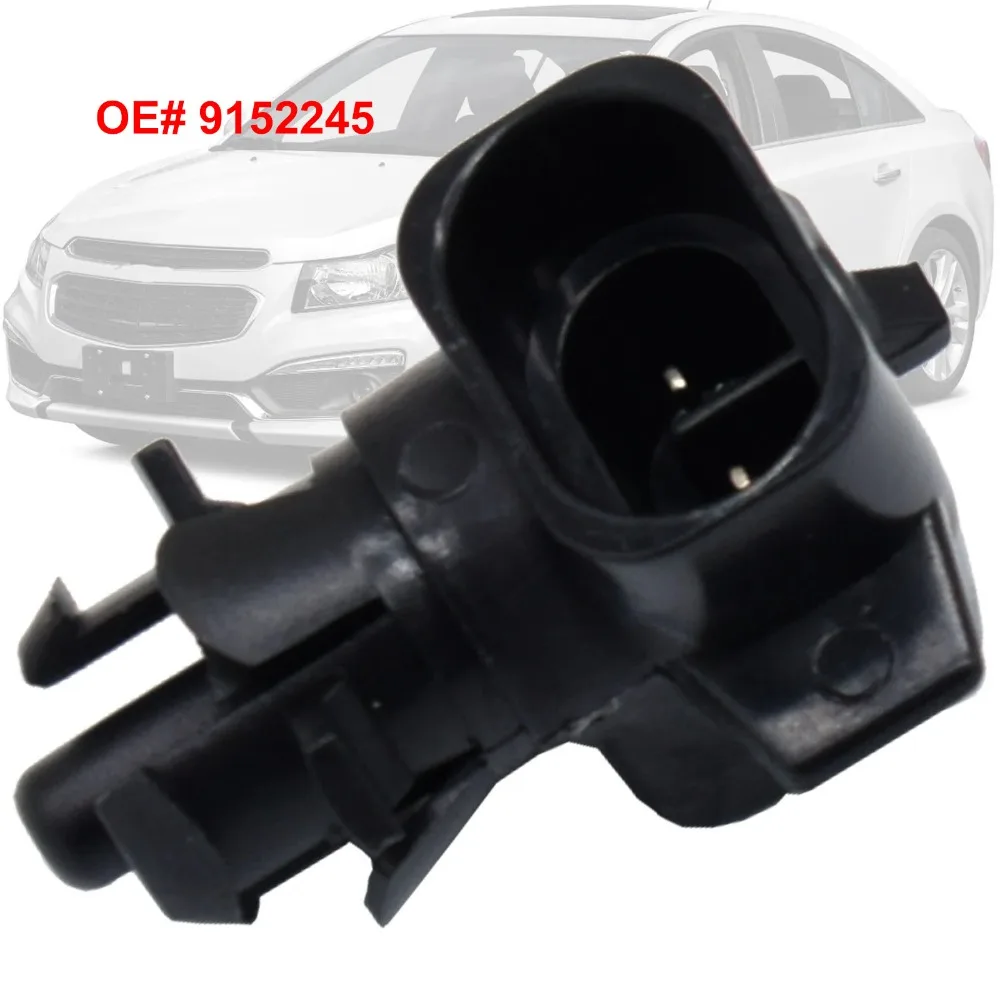 9152245 Air Temperature Sensor 2pins Exterior Car Exterior Temp Sensor Black Outside Ambient for Opel/Vauxhall/Chevrolet