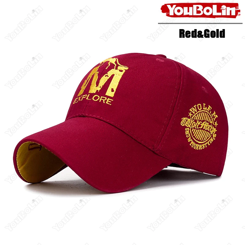M-Buchstabe Wolf Totem Stickerei Baumwolle Verstellbare Baseballkappe Sonnenhut Trucker Caps Dad Hats – Detail 11