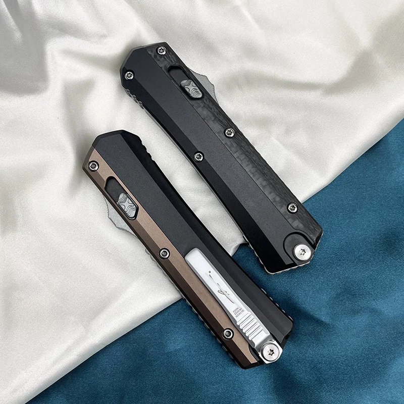 

Гликоновый нож OTF Tech Knives M390 Blade EDC Self l Карманные ножи Ручка из алюминиевого сплава Защита Военные тактические уличные инструменты