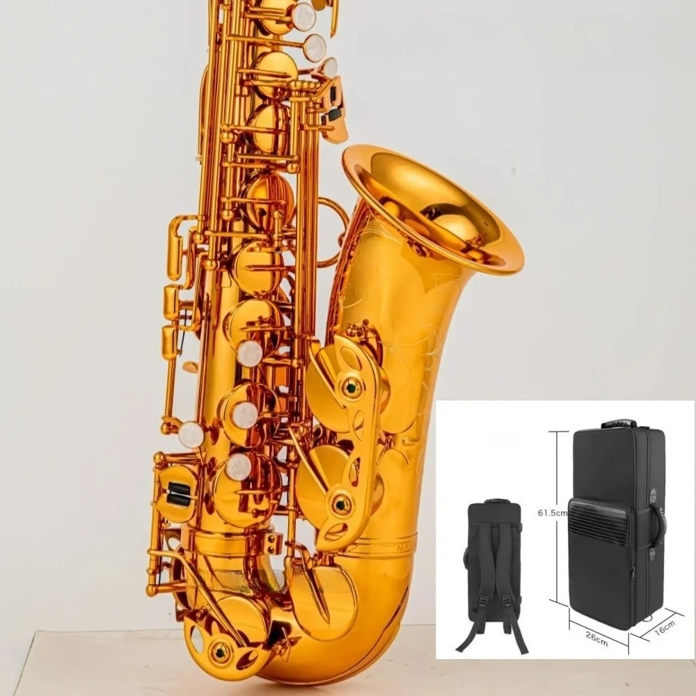 

2026 hot new Saxophone Alto Saxophone Coffee color copper Brass box With mouthpiece