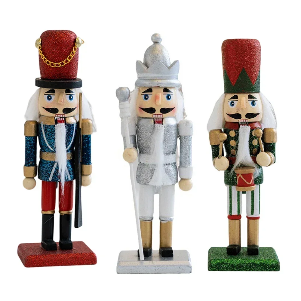 Holiday Parties Wooden Nutcracker Ornaments Classic Nutcracker Ornament 16*5cm Charming Appearance Handcrafted