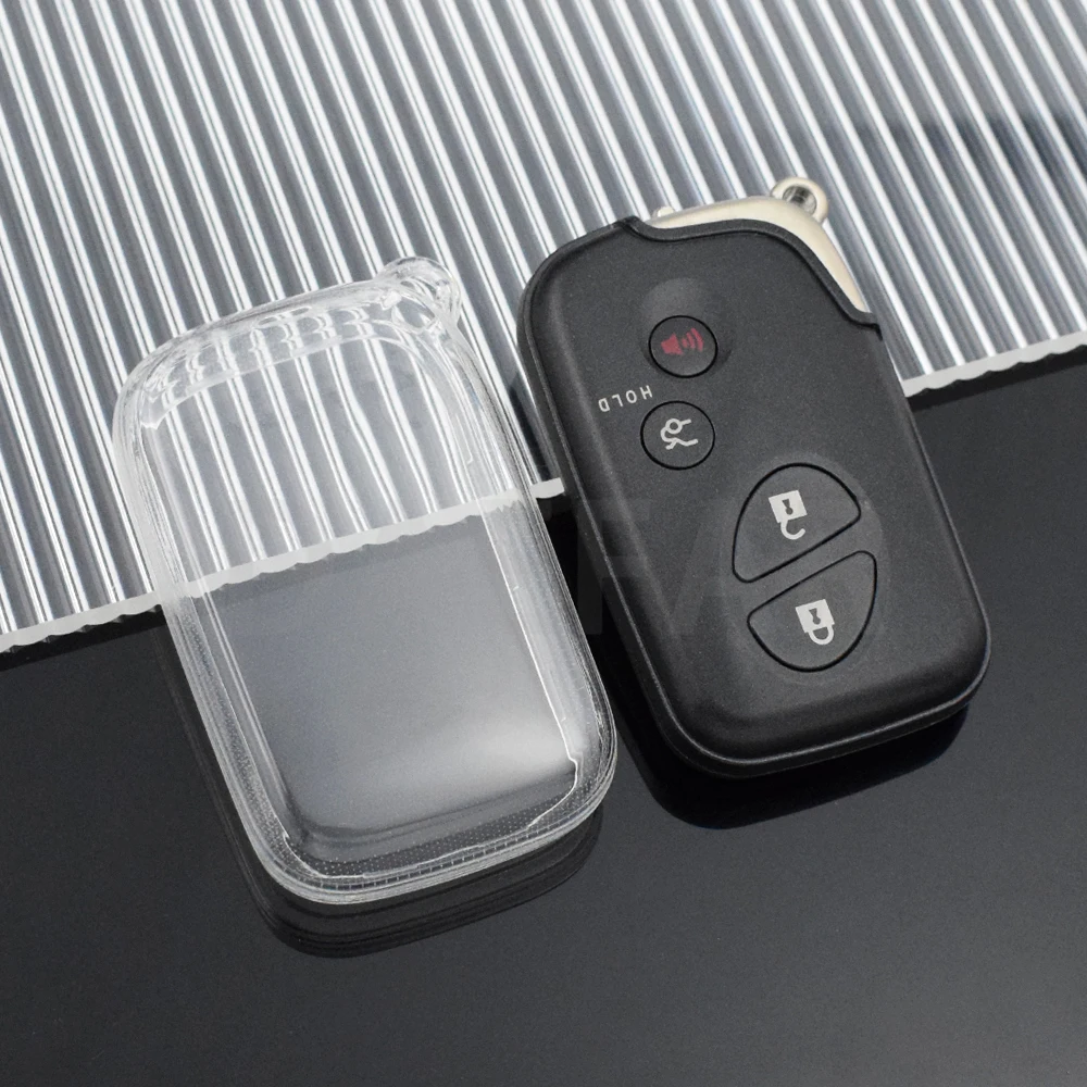 For Lexus IS250 IS300C RX270 CT200H GX400 GX460 ES240 ES350 LS460 GS300 450h 460h Transparent TPU Car Remote Key Case Cover