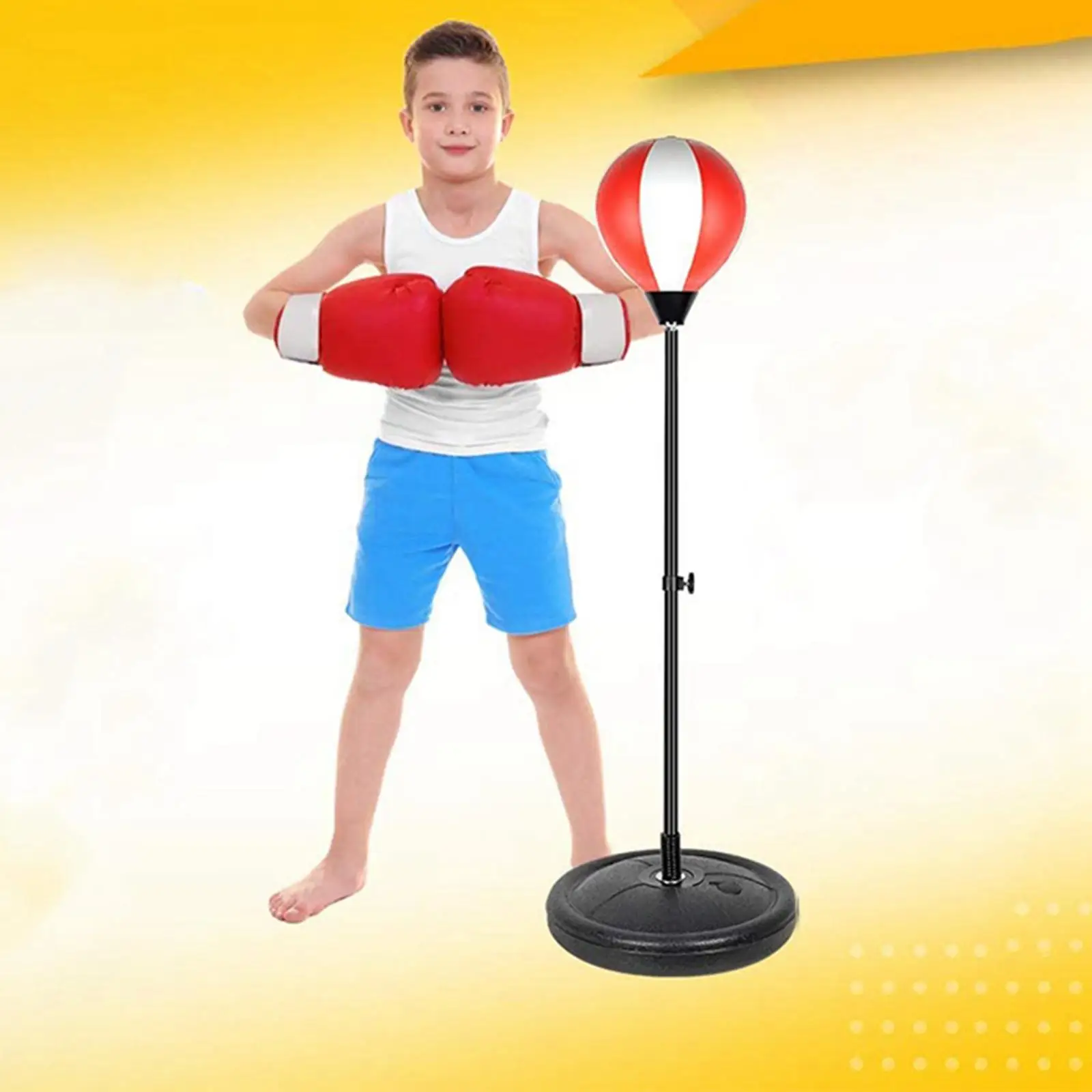 Punching Bag for Kids Height Adjustable Boxing Set for Presents Junior Boys