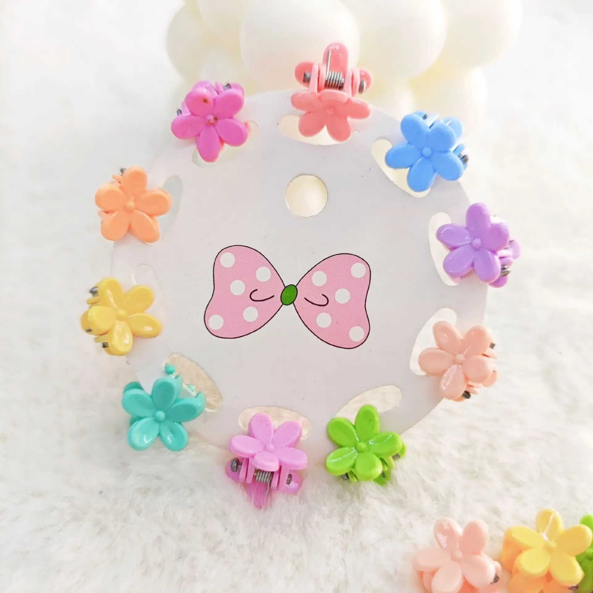 30-50PCS Modische Nette Kinder Haar Greifen Clip Weibliche Seite Clip Nette Prinzessin Haar Karte Schmuck Kopf Blume mini Kleine Haar – Detail 4