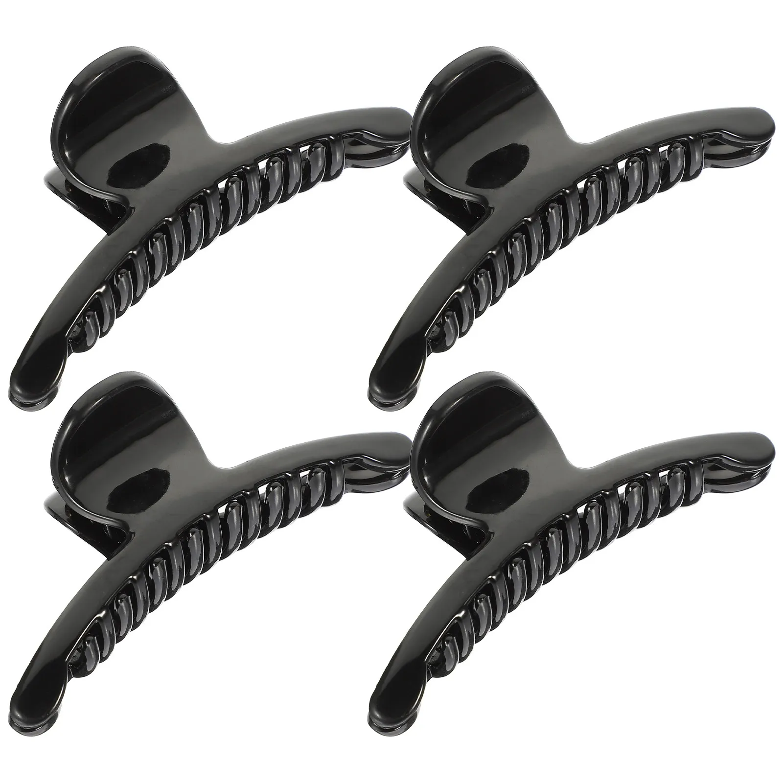 

4Pcs Large Plastic Hair Claw Clips for Thick Hair Women Girls Elderly Sturdy Lightweight Classic Fashionable Claw Clamps