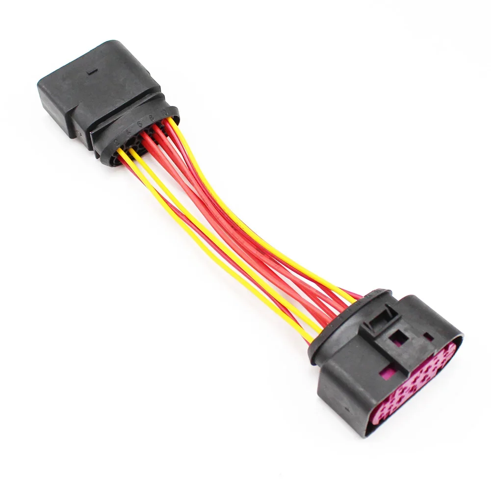 

KUMMYY Headlight 10 to 14 Pin Wiring Harness Connector Plug Adapter 1J0973737 1J0973835 fit for VW AUDI