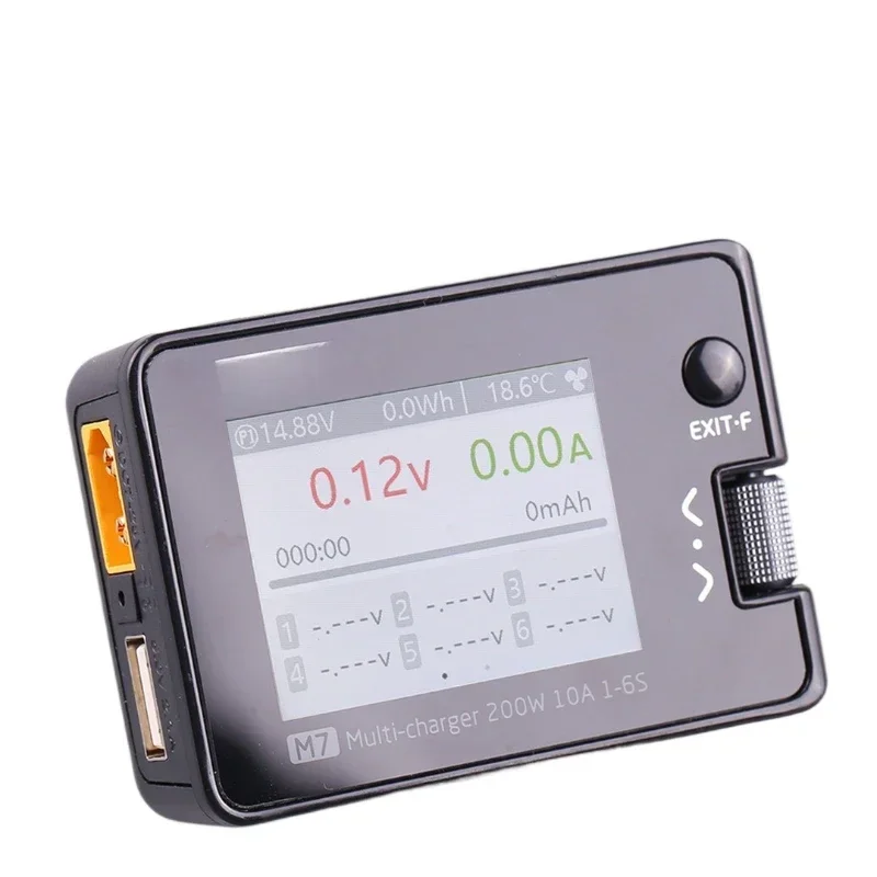 M7 charger 1-6S 200W 10A model aircraft multi-function signal test compact balance charger
