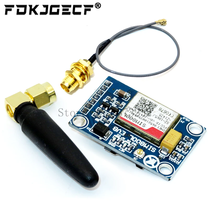 SIM800L V2.0 5V Bezprzewodowy moduł GSM GPRS czterozakresowy z nasadką kabla antenowego