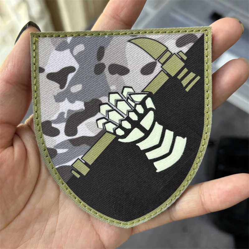 Parche táctico noctilucente – Insignia fosforescente con gancho para uniforme - imagen 4