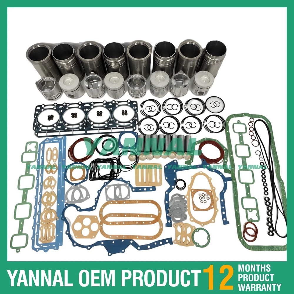 High quality RF8 Cylinder Liner Kit With Gasket Set For Nissan Excavator Engine Parts