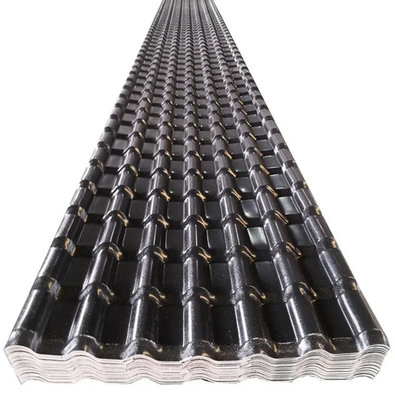 10000 meters New Building Materials Asa Upvc Pvc Colored Plastic Roofing Sheets Double Roman Roof Tiles