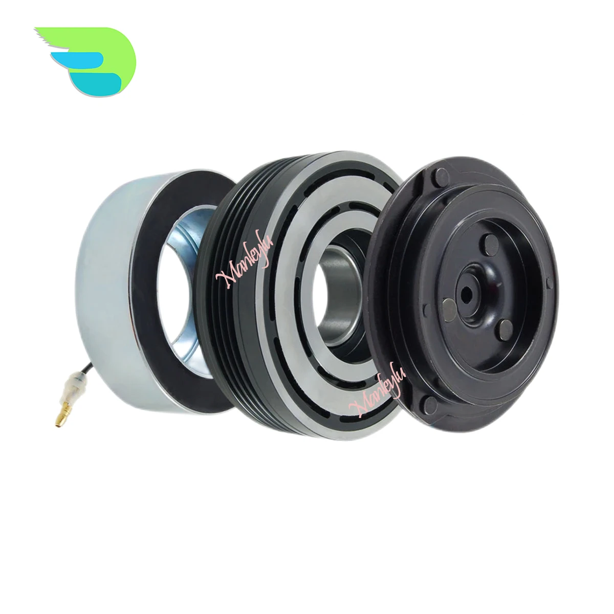 AC A/C Air Conditioning Compressor Clutch Pulley For BMW X5 E53 E70 3.0 3.0D 3.5D X6 E71 30D 35D64509121759 64509121761