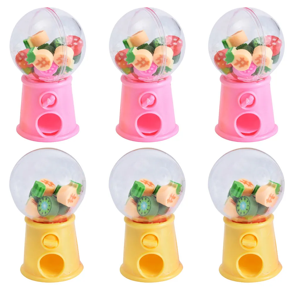 

6 шт. забавных ластиков в форме фруктов, креативные канцелярские ластики с мультяшными персонажами, обучающие инструменты для детей, безопасные и экологичные, для использования в классе