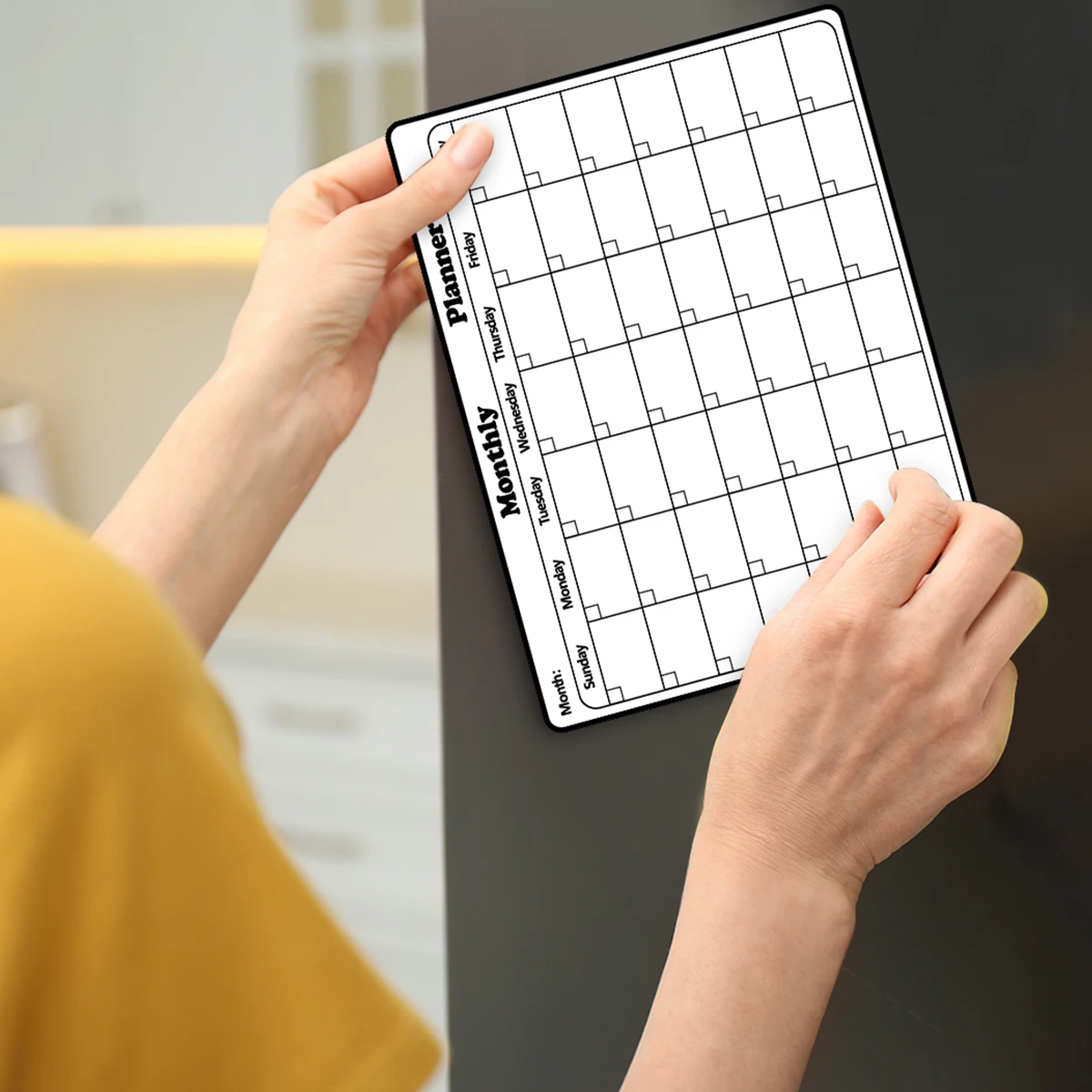 1pcs soft magnetic refrigerator message board pvc creative writing board can be used to make note-based planners