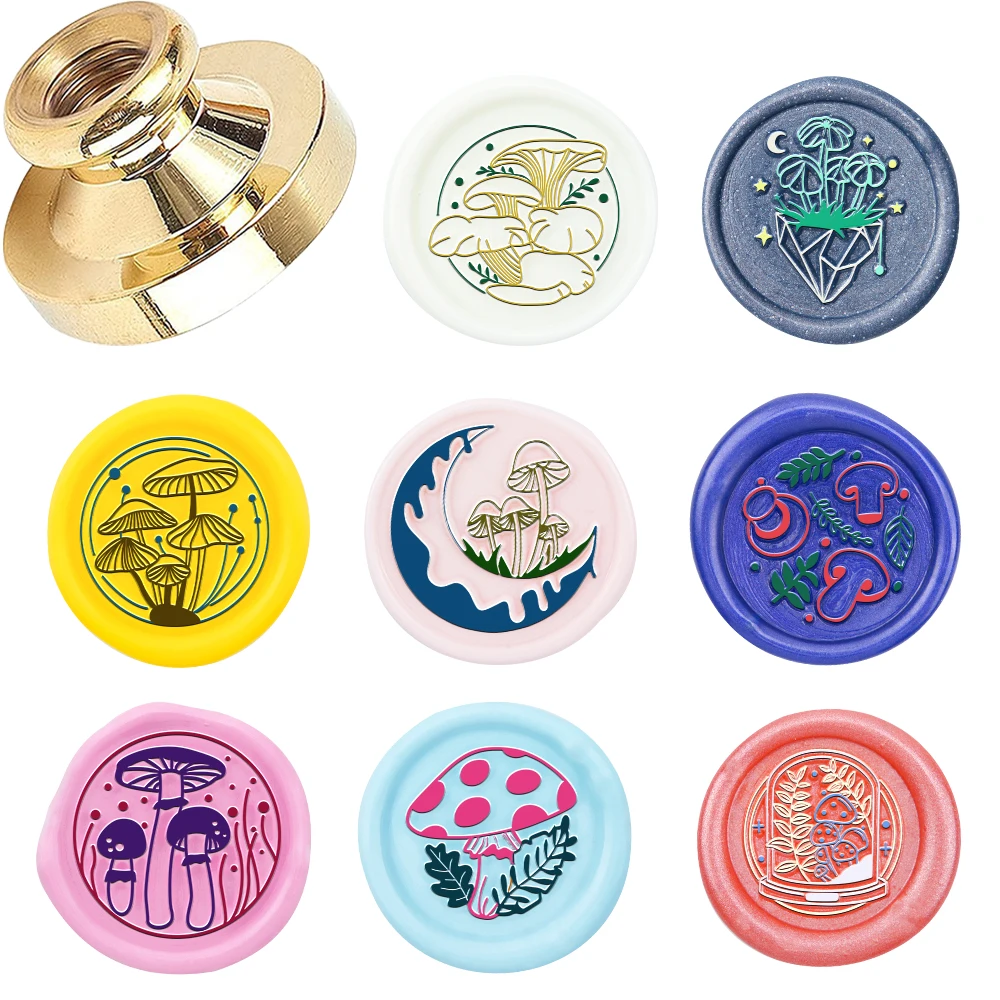 Wachssiegelstempel der Retro Moon-Serie – Mondstempelkopf aus Messing, ideal für Hochzeitseinladungen, Geschenkumschläge und Weihnachtskarten