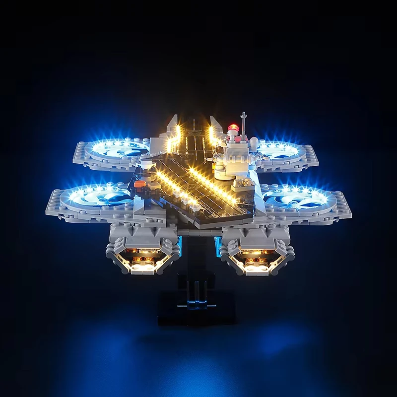 DIY LED Light Kit For LEGO 76295 The HelicarrierBuilding Block Gift( Only LED Light,Without Blocks Model)