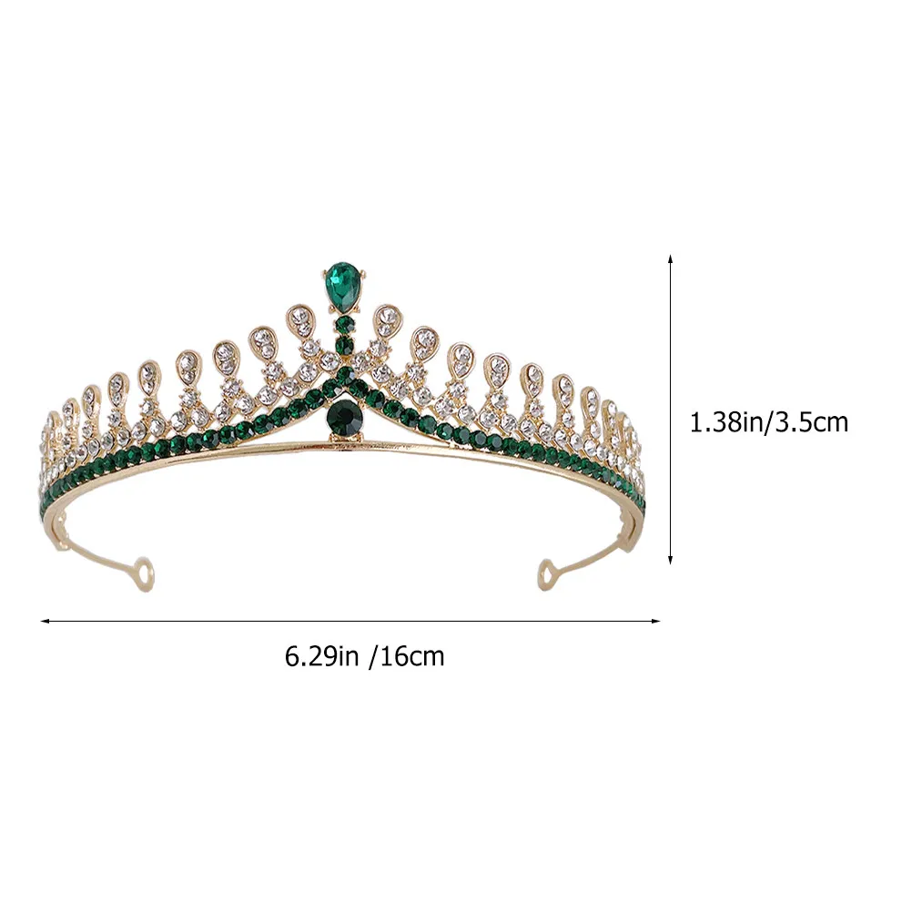 Rhinestone Bridal Tiara Crown for Women – Lightweight Comfortable Wedding Bride Headdress with Exquisite Decor