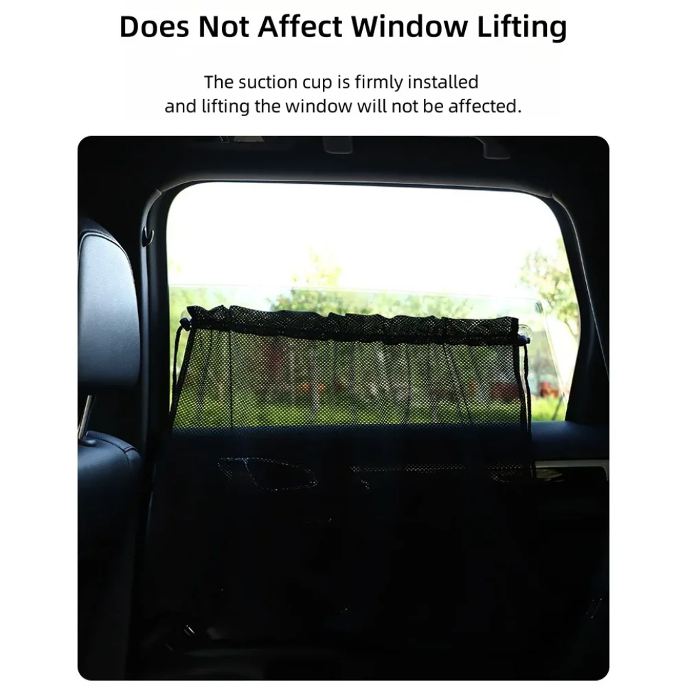 

Sun Protection Car Curtain Sunshades Heat Insulation Curtains Mesh Sunshade Auto Supplies Black Sun Visor