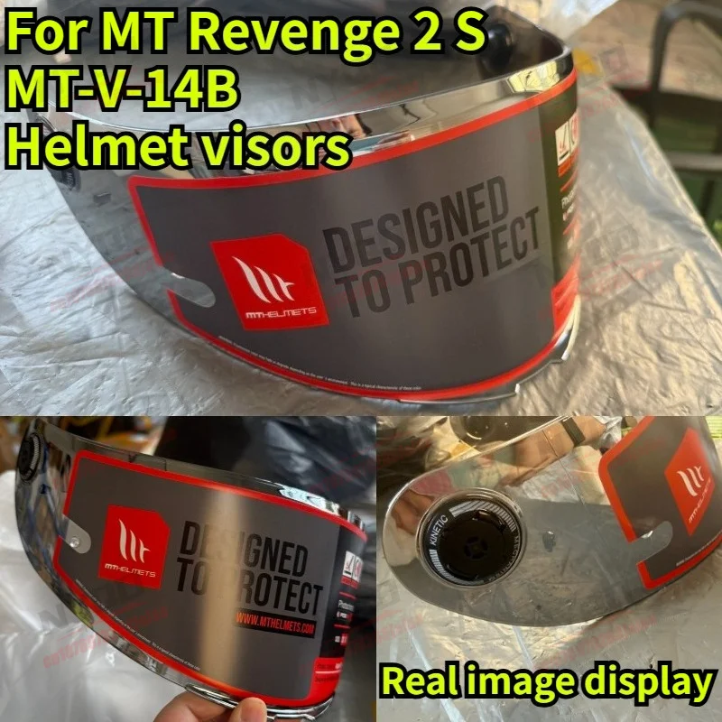 

Motorcycle MT Helmet Lens MT-V-14B Sunshade High-definition Original Suitable for MT REVENGE 2 S Helmet Protective Accessories