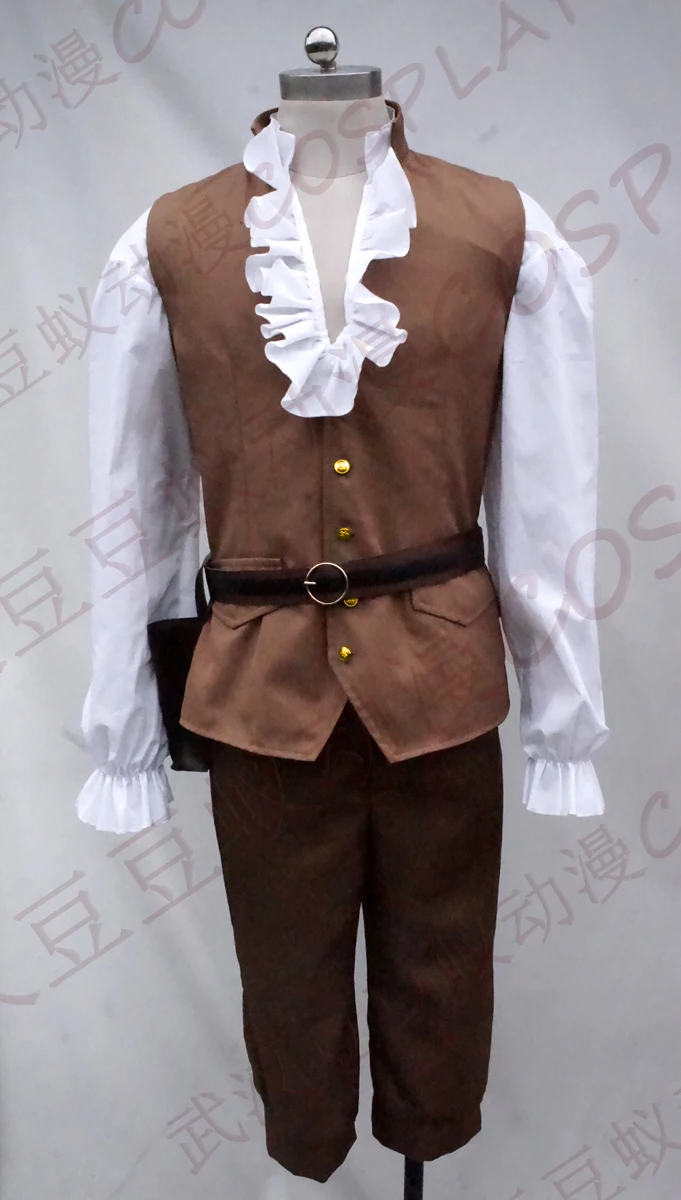 

Free Shipping Gaston Costumes Movie Beauty and the Beast Cosplay Anime Party Halloween Carnival Costume