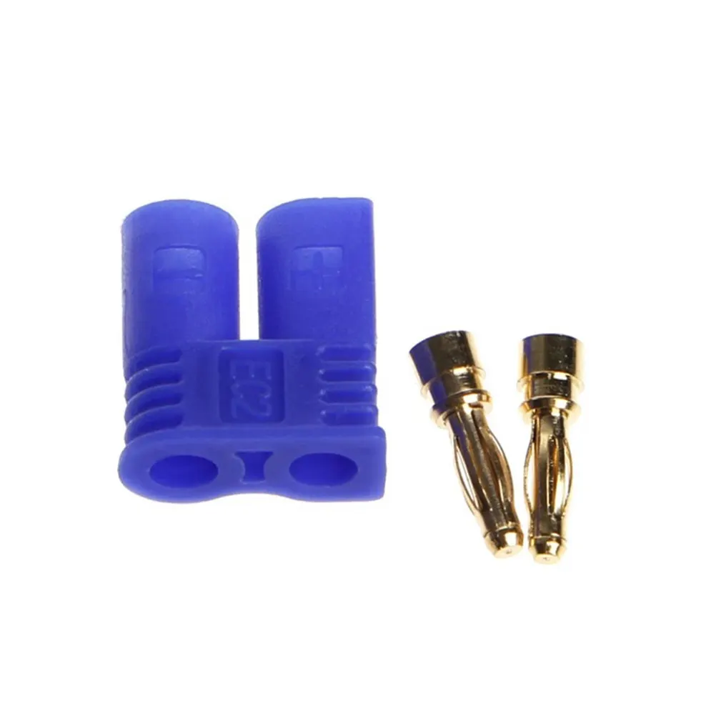 1Pair Professional Rc Battery Bullet Banana Connectors Gold Plated Corrosion Resistant for Esc Motor Electronic Control