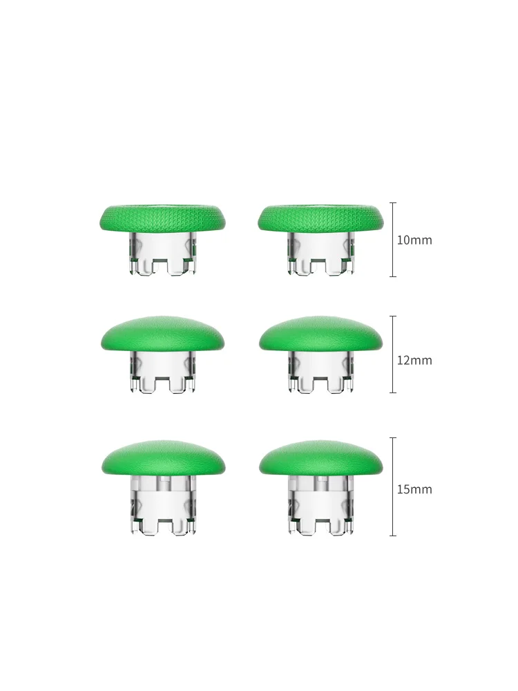 6pcs DIY Thumb Stick Grip Caps Button Cap For ps5 Edge Elite 3D Joystick Gamepad Mushroom Hat For PS5 Elite Accessories