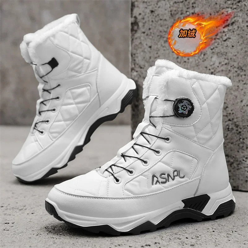 

Men Top Quality Casual Snow Boots Waterproof Warm Winter Shoes Men Hiking Boots Outdoor Mountain Climbing Sneaker Man Trekking