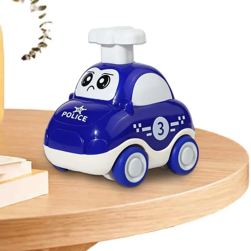 Kids Car Toys Press And Go Cartoon Toy Vehicles Cute Vehicle Toys Shock-Proof Children Toys For Enhancing Fine Motor Skills