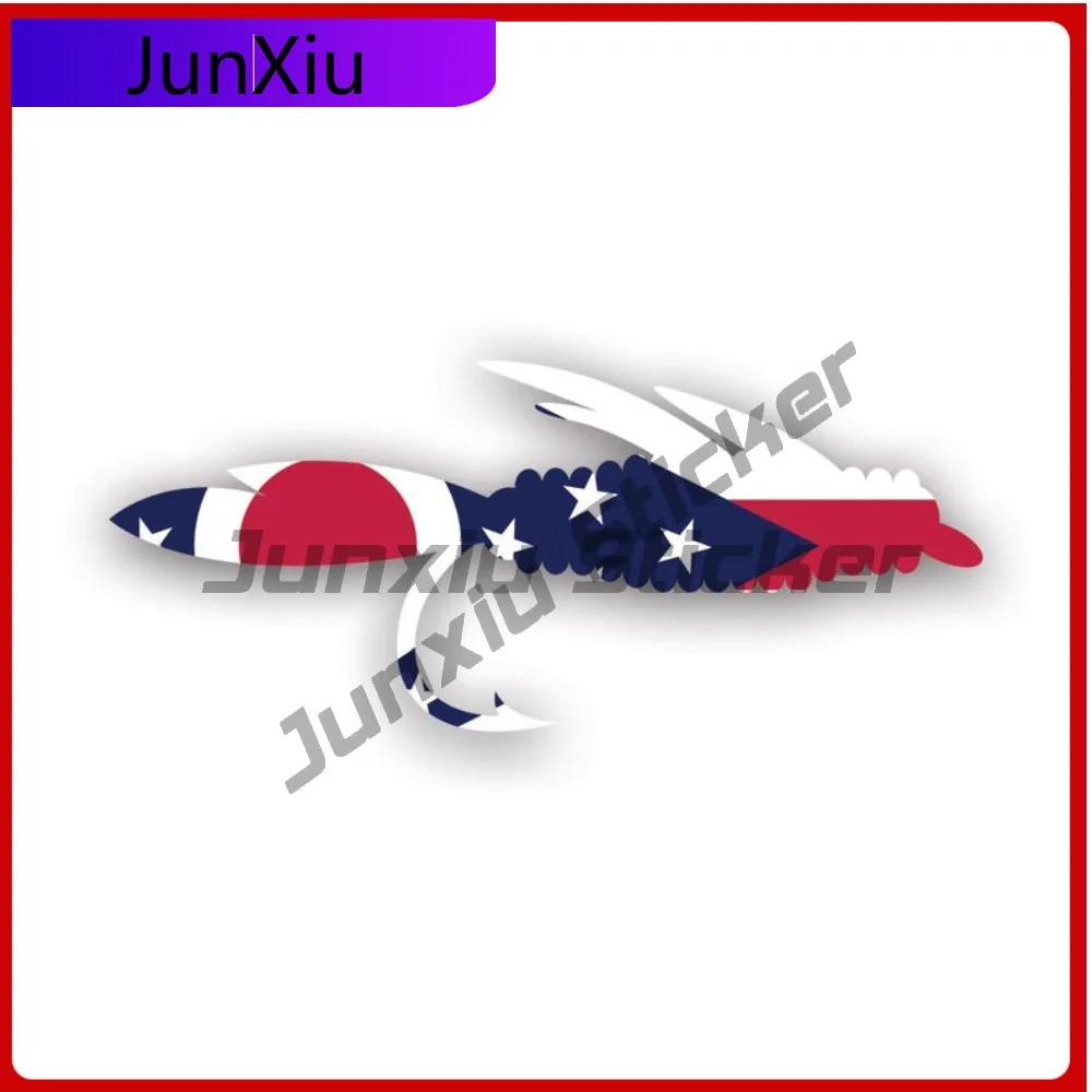 

Ohio Fly Fishing Fade Resistant Waterproof Sport For Truck Car Body Laptop Removable Self Adhesive Decoration Funny Classic