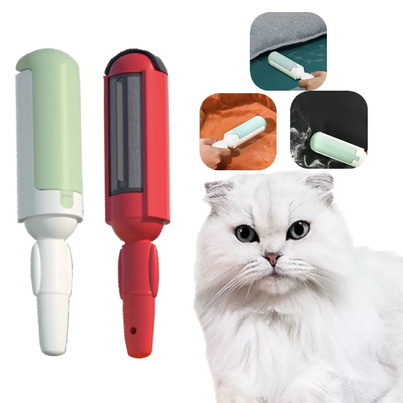 Pet Hair Remover Roller Sticky Hair Brush Coat Cashmere Brush Sofa Cleaner To Remove Floating Hair Cat Two-sided Scraper