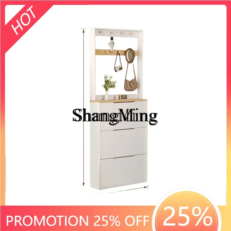 

CL household tipping bucket entry porch cabinet extremely narrow door storage locker shoe rack