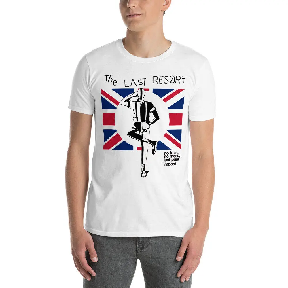 THE LAST RESORT - UK VINTAGE 80S T-SHIRT SKINS PUNK LONDON Shoppe