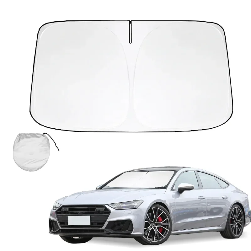 

Windshield Sunshade Folding Front Window Sun Shade Cover Heat Protection Visor For Audi S7 C8 C7 2013 2014 2015 2016 2017-2024