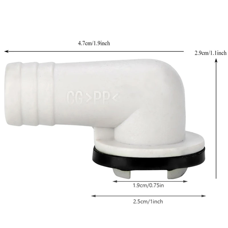 Right-angel Air Conditioner Drain Outlet Connector Overflow Joints Water Pipe Drain Fittings Air Conditioning Drainage Tool