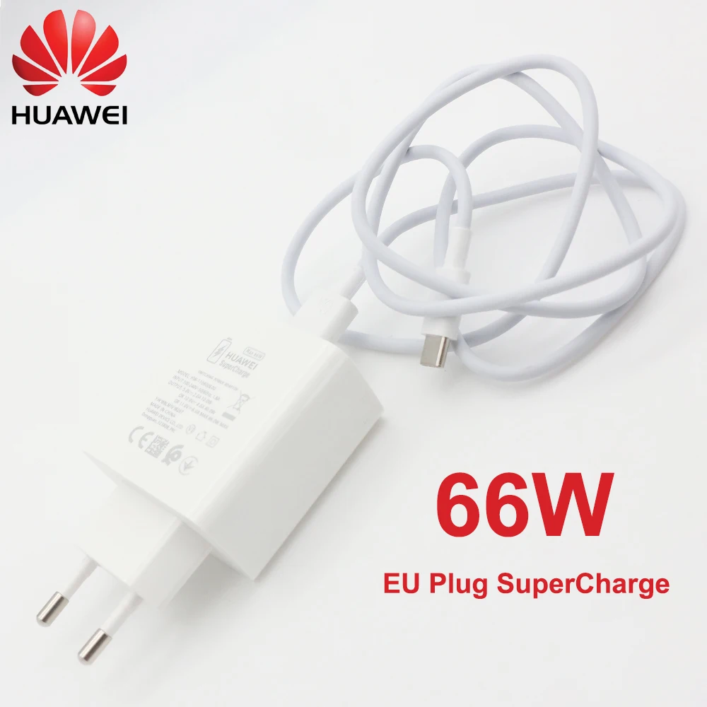 Original HUAWEI 66W Super Charge Quick USB Wall Charger Travel Charge 6A Type C Cable for Mate 50 40 30 P40 Pro Nova8 P 60 50 40 - náhled 5