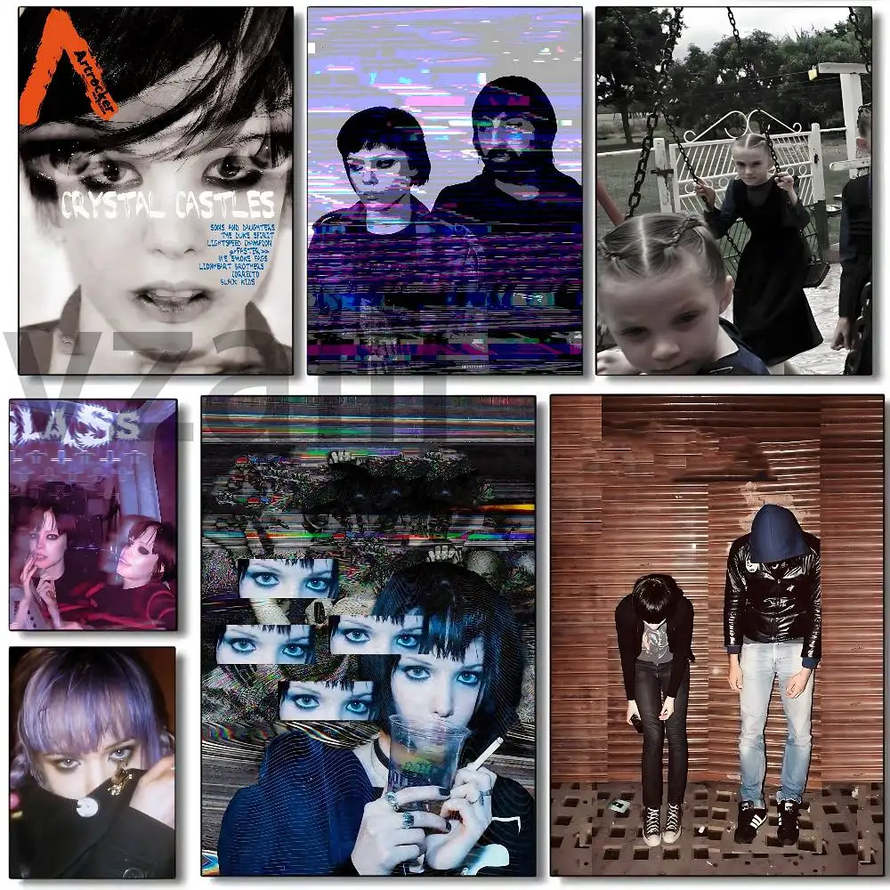 C-Crystal Castles Band Amnesty Wall Art Poster Print Wall Decor for Living Room Bedroom Home Decoration