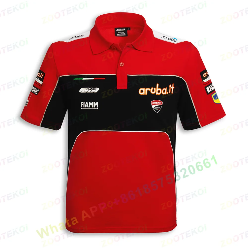 Polo nuevo para hombre, camiseta Moto For Repsol F1 Racing Team, para motociclismo, blanco/azul, verano, secado rápido, transpirable, no se decolora, 2023