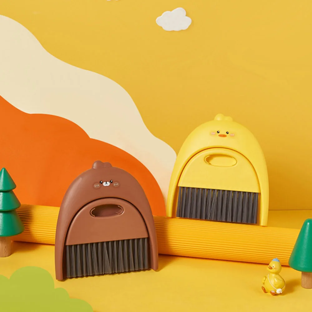 Creativity Stylish Household Mini Dustpan Set Cartoon Pattern Multipurpose Dustpan Tool For Babies Hanging