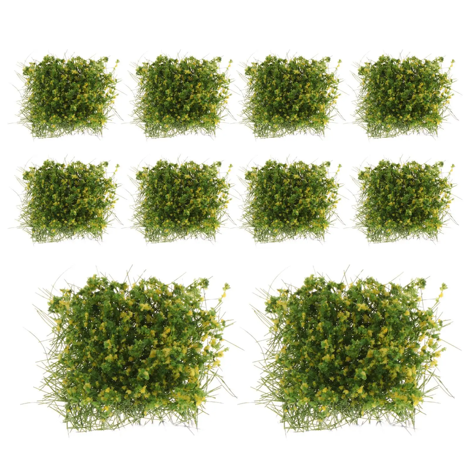 نموذج خصلات زهور ملونة من العشب المصغر DIY لمناظر طبيعية القطار ومجموعات بناء المنزل المصغر #5