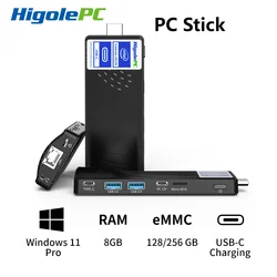 Higole Mini PC Stick senza ventola Intel J4125 Mini PC Windows 11 WiFi5 4/8GB 64/128/256GB 4K desktop Computer Laptop HDMI2 PC Stick