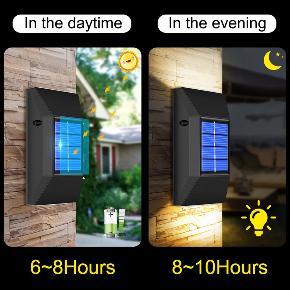 

Solar Wall Outdoor Waterproof Led Solar-Powered Light Garden Decor Wall Night Light Solar Garden Lamp Reliable Bright Durable