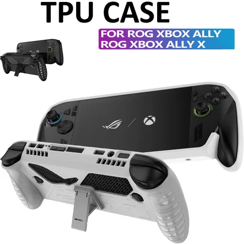 Funda protectora para ASUS ROG Xbox Ally X Case 2025 con soporte, funda protectora acoplable con absorción de golpes para ROG Xbox Ally X