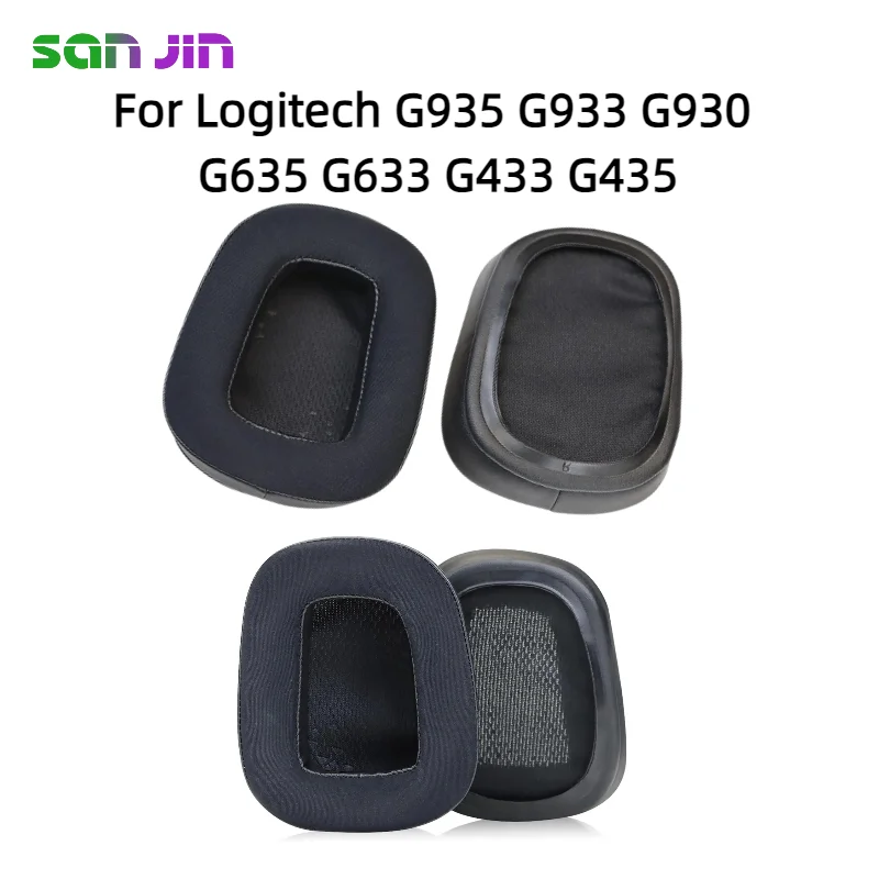 

Cooling Gel Football mesh memory sponge Ear Pads for Logitech G935 G933 G930 G635 G633 G433 G435 Headphones, Ear Pads Cushions