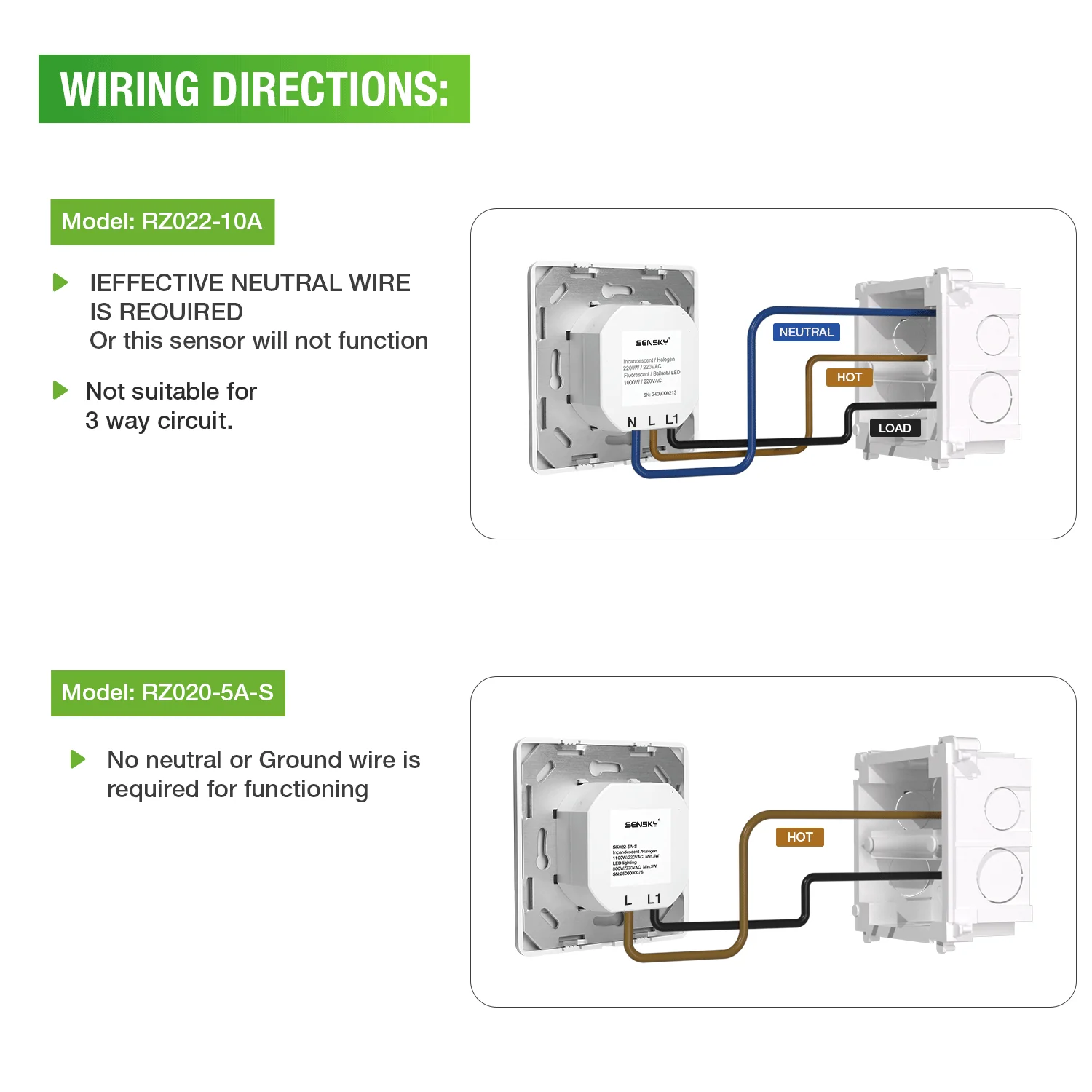 モーションセンサースイッチ、占有センサー/空席センサー/オン/オフスイッチ付き、Pirモーションセンサーライトスイッチ(中性線が必要)