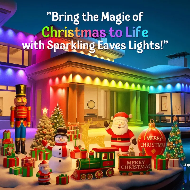 500FT التحكم الذكي ضوء خارجي دائم لتقوم بها بنفسك ضوء المشهد IP68 سقف المنزل الإضاءة حفلة عيد الحب عيد الهالوين عيد الميلاد