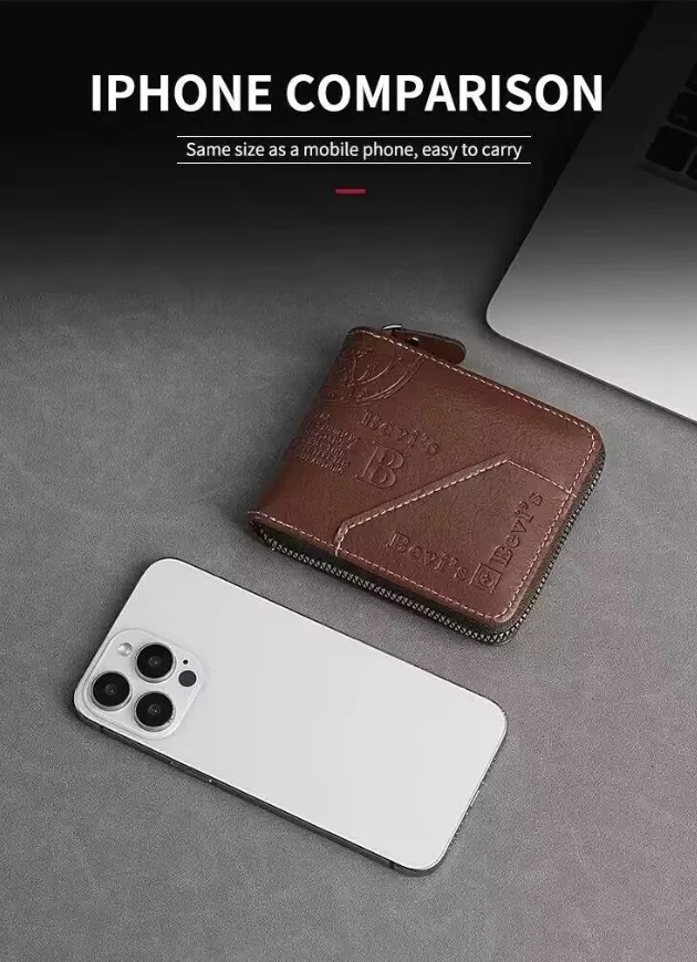 Trendy Spleißen Mode PU Retro Wachs Öl Leder Kurzen Stil männer Brieftasche Münze Kurzen Stil männer Karte Clip brieftasche – Detail 3